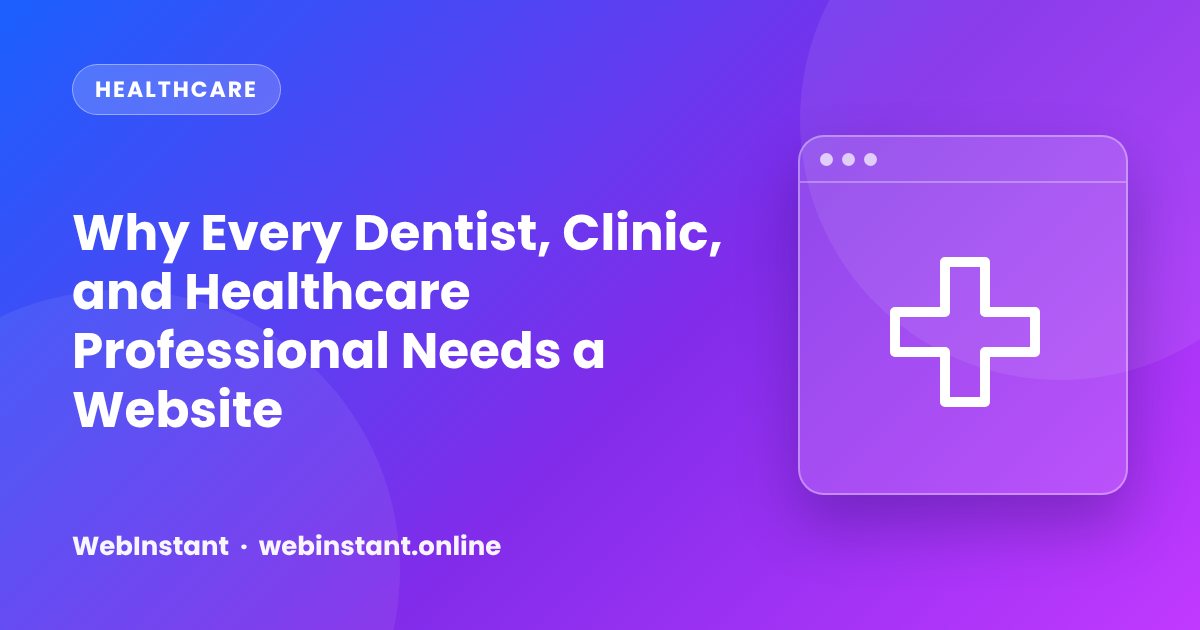 Smartphone displaying a dental clinic website with services, location map and appointment enquiry button